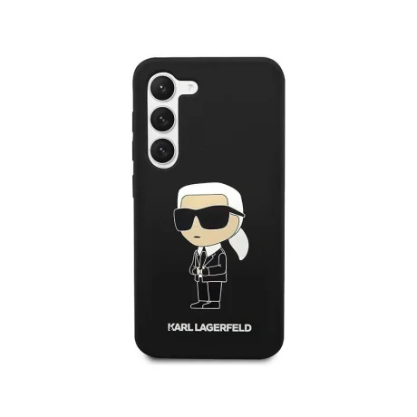Husa Cover Karl Lagerfeld Liquid Silicone Ikonik NFT pentru Samsung Galaxy S23  Black thumb