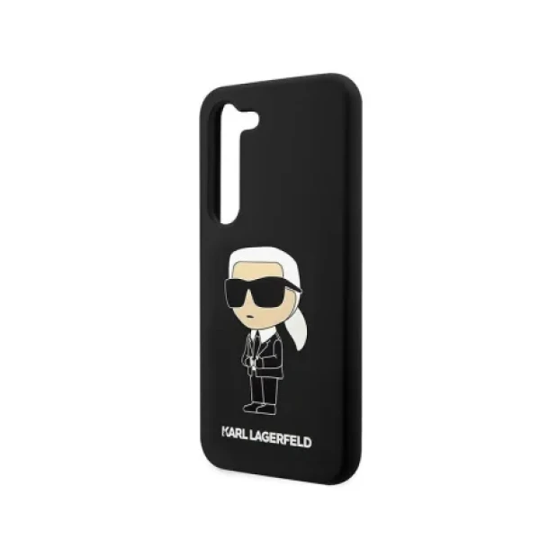 Husa Cover Karl Lagerfeld Liquid Silicone Ikonik NFT pentru Samsung Galaxy S23  Black
