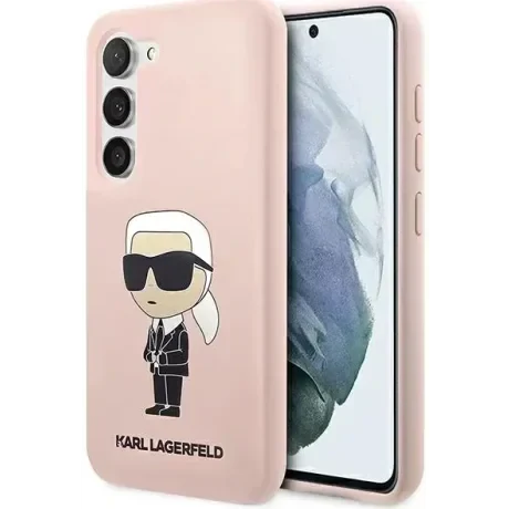 Husa Cover Karl Lagerfeld Liquid Silicone Ikonik NFT pentru Samsung Galaxy S23 Pink