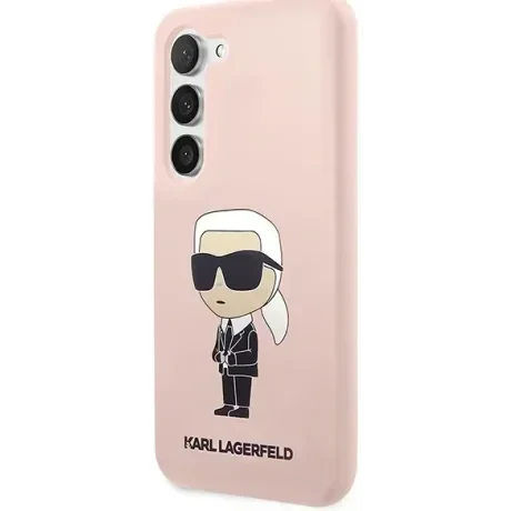 Husa Cover Karl Lagerfeld Liquid Silicone Ikonik NFT pentru Samsung Galaxy S23 Pink
