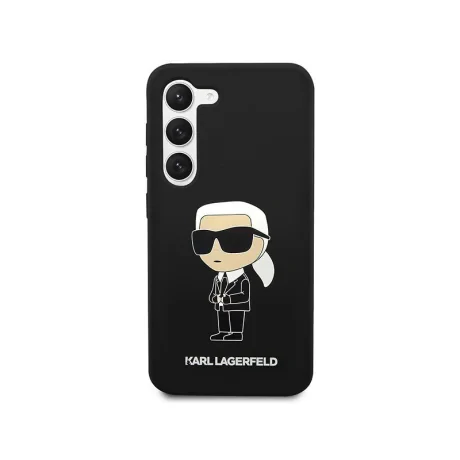 Husa Cover Karl Lagerfeld Liquid Silicone Ikonik NFT pentru Samsung Galaxy S23 Plus Black thumb
