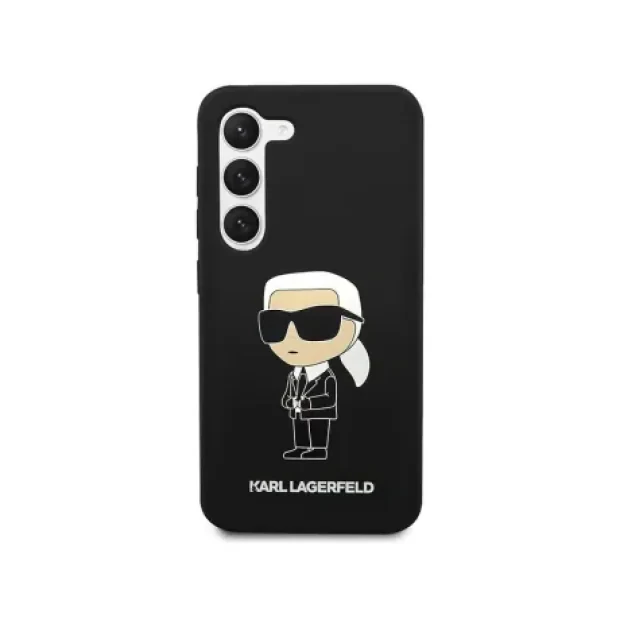 Husa Cover Karl Lagerfeld Liquid Silicone Ikonik NFT pentru Samsung Galaxy S23 Plus Black