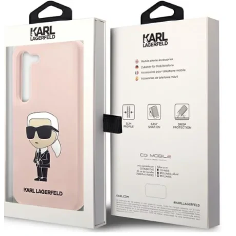 Husa Cover Karl Lagerfeld Liquid Silicone Ikonik NFT pentru Samsung Galaxy S23  Plus Pink thumb