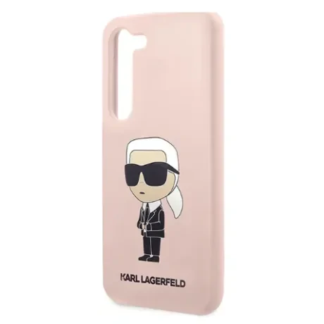 Husa Cover Karl Lagerfeld Liquid Silicone Ikonik NFT pentru Samsung Galaxy S23  Plus Pink