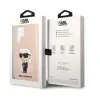 Husa Cover Karl Lagerfeld Liquid Silicone Ikonik NFT pentru Samsung Galaxy S23  Ultra Pink