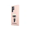 Husa Cover Karl Lagerfeld Liquid Silicone Ikonik NFT pentru Samsung Galaxy S23  Ultra Pink