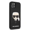 Husa Cover Karl Lagerfeld Liquid Silicone Karl Head Logo pentru iPhone 13/14 Black