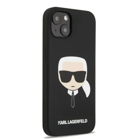 Husa Cover Karl Lagerfeld Liquid Silicone Karl Head Logo pentru iPhone 13/14 Black