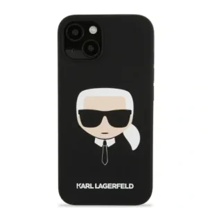 Husa Cover Karl Lagerfeld Liquid Silicone Karl Head Logo pentru iPhone 14 Plus Black