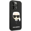 Husa Cover Karl Lagerfeld Liquid Silicone Karl Head Logo pentru iPhone 14 Pro Black