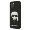 Husa Cover Karl Lagerfeld Magsafe Liquid Silicone Karl&#039;s Head pentru Iphone 13/14 Black