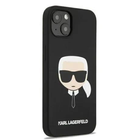 Husa Cover Karl Lagerfeld Magsafe Liquid Silicone Karl&#039;s Head pentru Iphone 13/14 Black