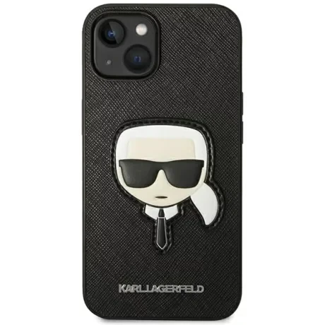 Husa Cover Karl Lagerfeld PU Saffiano Karl Head pentru iPhone 14 Plus KLHCP14MSAPKHK Black