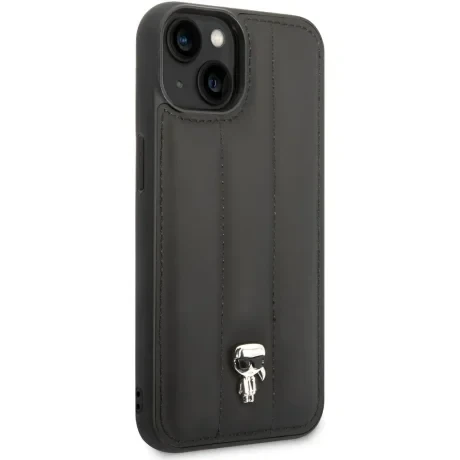 Husa Cover Karl Lagerfeld Quilted Puffy Ikonik Logo pentru iPhone 14 Plus Black
