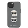 Husa Cover Karl Lagerfeld Saffiano K&amp;C Heads pentru iPhone 13 Silver