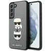 Husa Cover Karl Lagerfeld Saffiano K&amp;C Heads pentru Samsung Galaxy S22 Silver