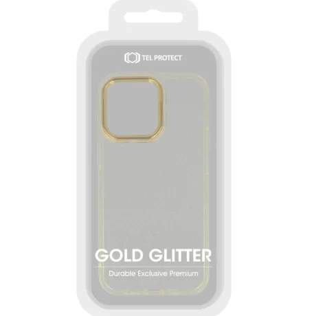Husa Cover Lens Fashion Golden Frame pentru iPhone 13 Auriu thumb