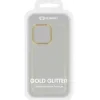 Husa Cover Lens Fashion Golden Frame pentru iPhone 13 Pro Auriu