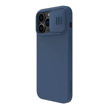 Husa Cover Nillkin Silky Silicone Magsafe pentru iPhone 14 Pro Albastru thumb