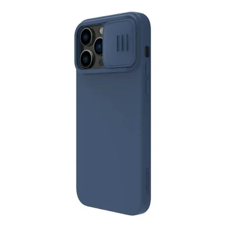 Husa Cover Nillkin Silky Silicone Magsafe pentru iPhone 14 Pro Albastru