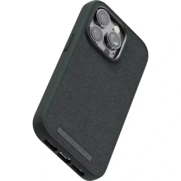 Husa Cover Njord Suede Comfort pentru iPhone 14 Pro Max Negru