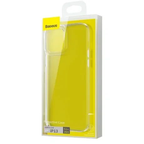 Husa Cover Silicon Baseus Simple Series pentru iPhone 13 Transparent