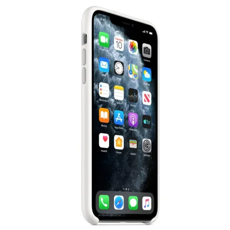 Husa Cover Silicone Apple pentru iPhone 11 Pro Max  Alb thumb