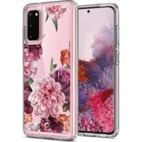 Husa Cover Spigen Ciel Floral pentru Samsung Galaxy S20 Pink thumb