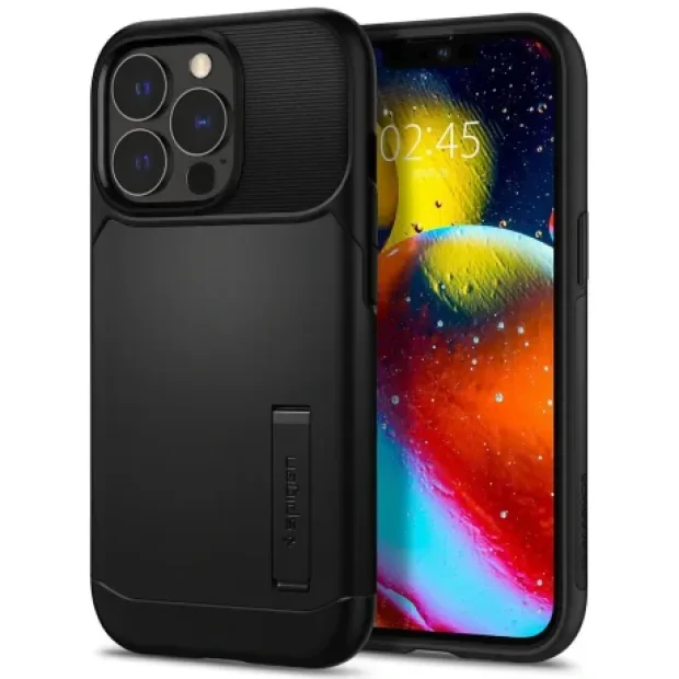 Husa Cover Spigen Slim Armor pentru iPhone 13 Pro Black