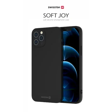 Husa cover Swissten Silicon Soft Joy pentru iPhone 15 Pro Max, Negru