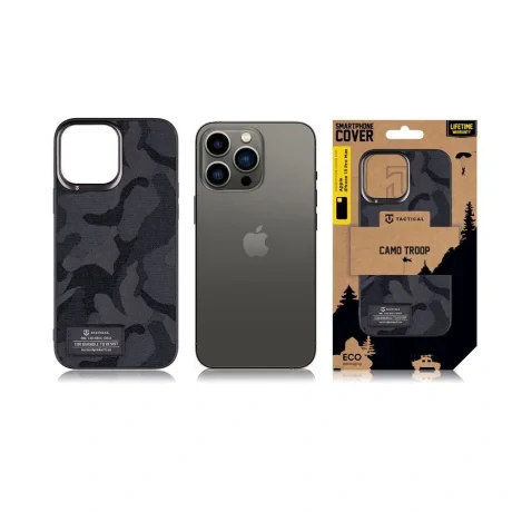 Husa Cover Tactical Camo Troop pentru iPhone 14 Pro Max Negru thumb