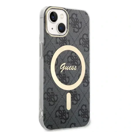 Husa Guess 4G IML MagSafe pentru iPhone 13 Black