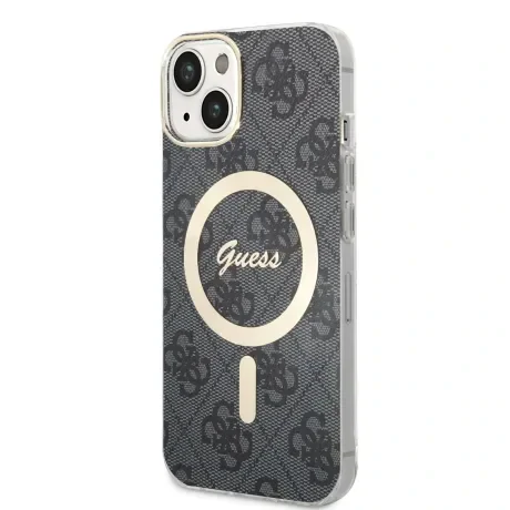 Husa Guess 4G IML MagSafe pentru iPhone 13 Black