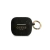 Husa  Guess Glitter Printed Logo Silicone pentru Airpods 3 Black