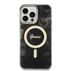 Husa Guess Marble IML MagSafe pentru iPhone 13 Pro Max Black