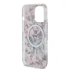 Husa Guess PC/TPU Flowers IML MagSafe pentru iPhone 13 Pro Pink