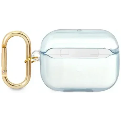 Husa Guess pentru Airpods Pro Blue Strap Albastru