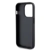 Husa Guess PU 4G Strass Metal Logo  pentru iPhone 15 Pro Black