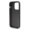 Husa Guess PU Fixed Glitter 4G Metal Logo pentru  iPhone 15 Pro Negru