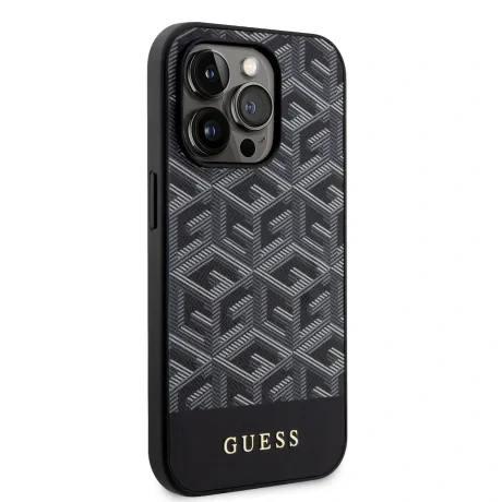 Husa Guess PU G Cube MagSafe pentru  iPhone 13 Pro Black thumb