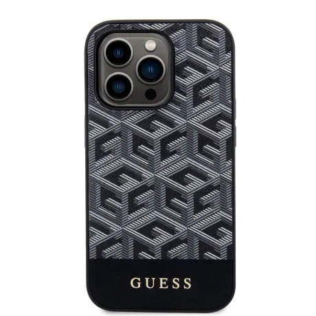 Husa Guess PU G Cube MagSafe  pentru iPhone 14 Pro Black thumb