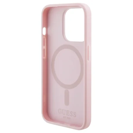 Husa Guess PU G Cube MagSafe Zadni pentru iPhone 15 Pro Max Pink thumb