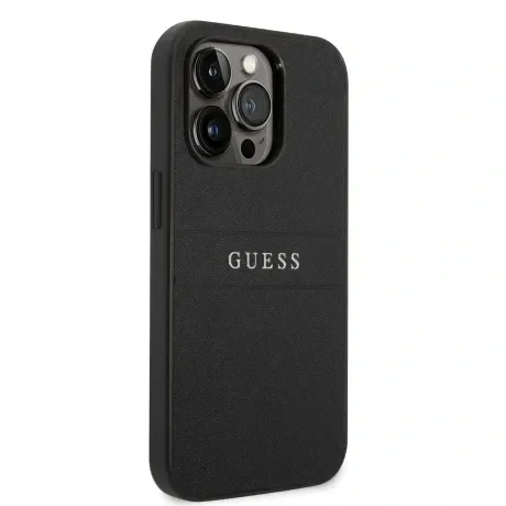 Husa Guess PU Leather Saffiano pentru iPhone 14 Pro Black