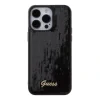 Husa Guess Sequin Script Logo pentru iPhone 15 Pro Max Black