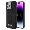 Husa Guess Sequin Script Logo pentru iPhone 15 Pro Max Black