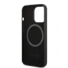Husa Guess Silicone Metal Logo MagSafe pentru iPhone 13 Pro Black