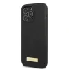 Husa Guess Silicone Metal Logo MagSafe pentru iPhone 13 Pro Black