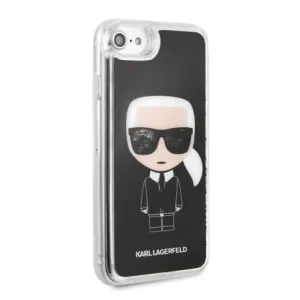 Husa Hard iPhone 6/6s/7/8 Karl Lagerfeld, Liquid Neagra