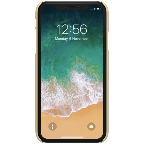 Husa iPhone XR 6.1'' Frosted Shield Logo Cutout, Aurie thumb