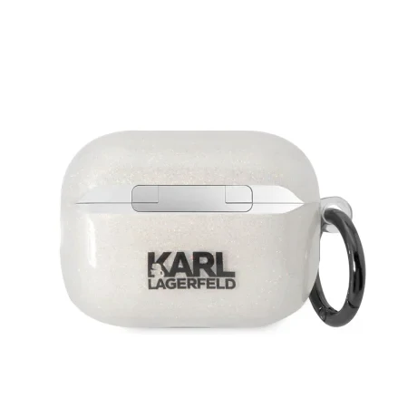 Husa Karl Lagerfeld 3D Choupette and Karl pentru Airpods Pro White thumb